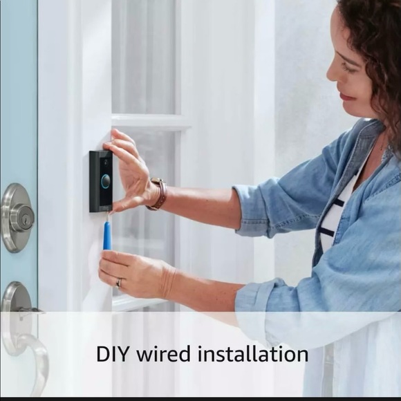 New Ring Video Doorbell Wired - Black - Picture 5 of 7